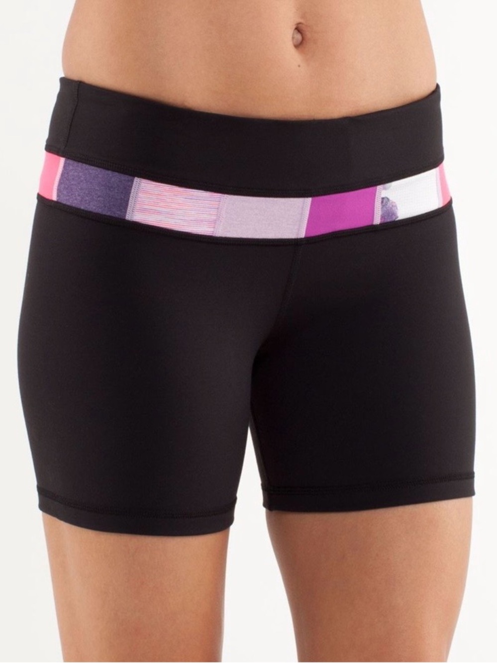 Lululemon Reverse Groove Short Reversible Yoga Running Shorts Black Size 6